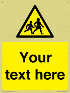 Custom Warning children Sign